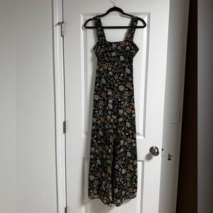 Floral Jumpsuit with Back Tie
